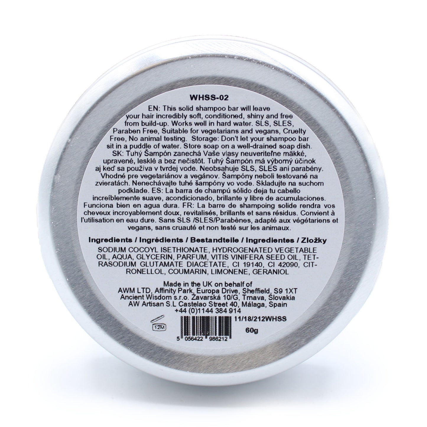 Shampoo Solido 60g - Aloe Vera