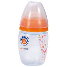Biberon Ergonomico Mebby arancio o blu mis 160m 280ml