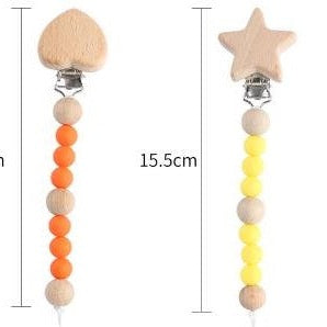 Clip Per Ciuccio Per Bambini Supporto in Perline di Silicone Per Neonati