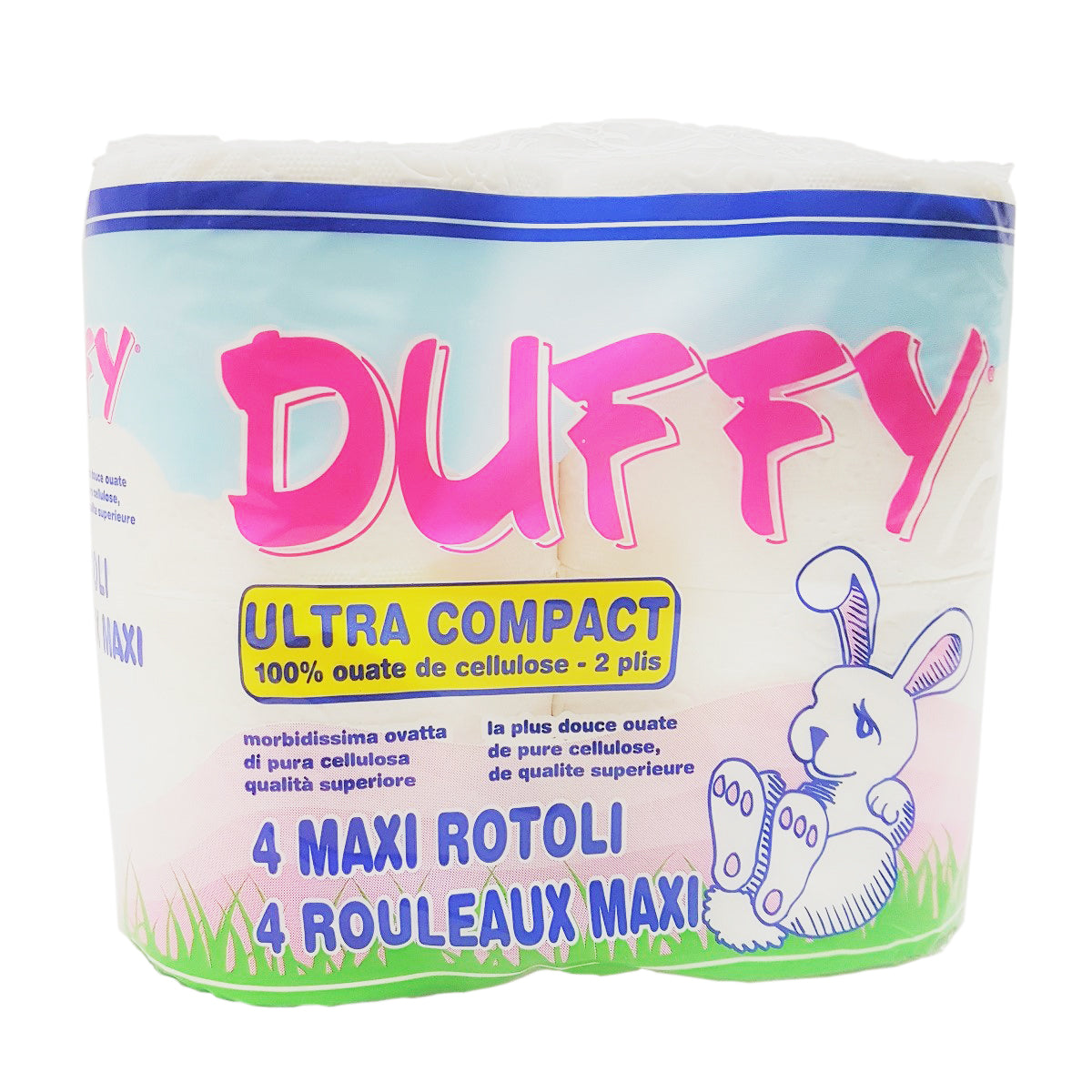 Carta Igienica Duffy 3 veli Compostabile biodegradabile pura cellulosa non Sbiancata con Cloro
