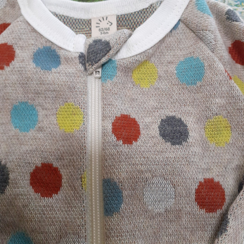 Tutina - Cotpne Bio Pois Taglia 3/6 6/12 mesi