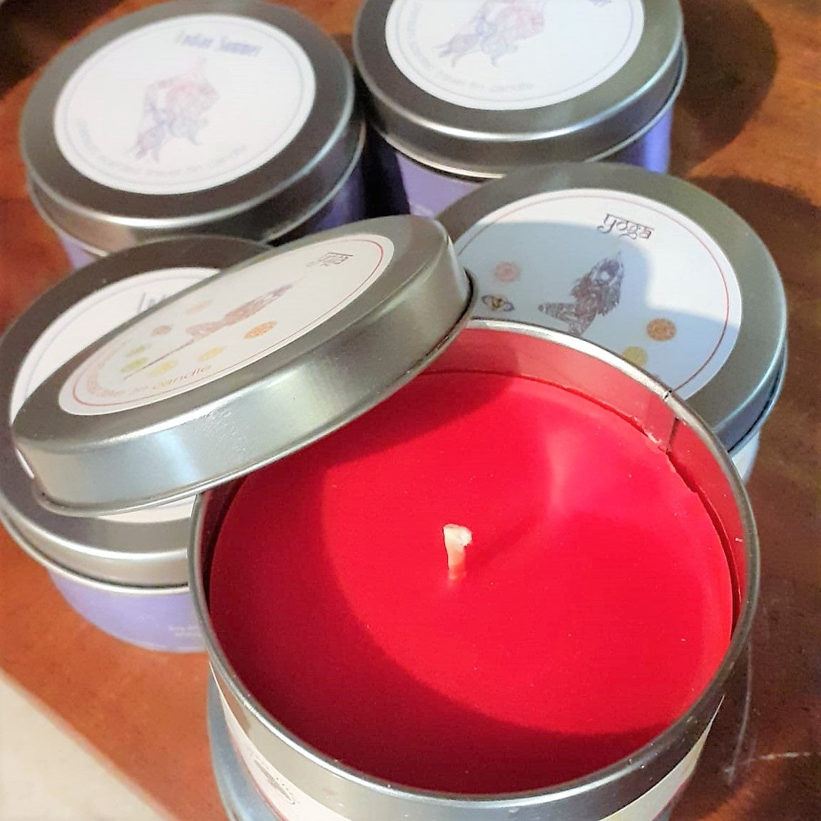 Candele Naturali Green Tree Fragranze Spirituali In Lattina di Alluminio Riciclabile