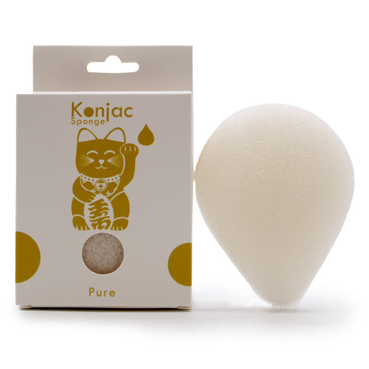 Spugna Konjac a Goccia - Naturale - Pelle sensibile