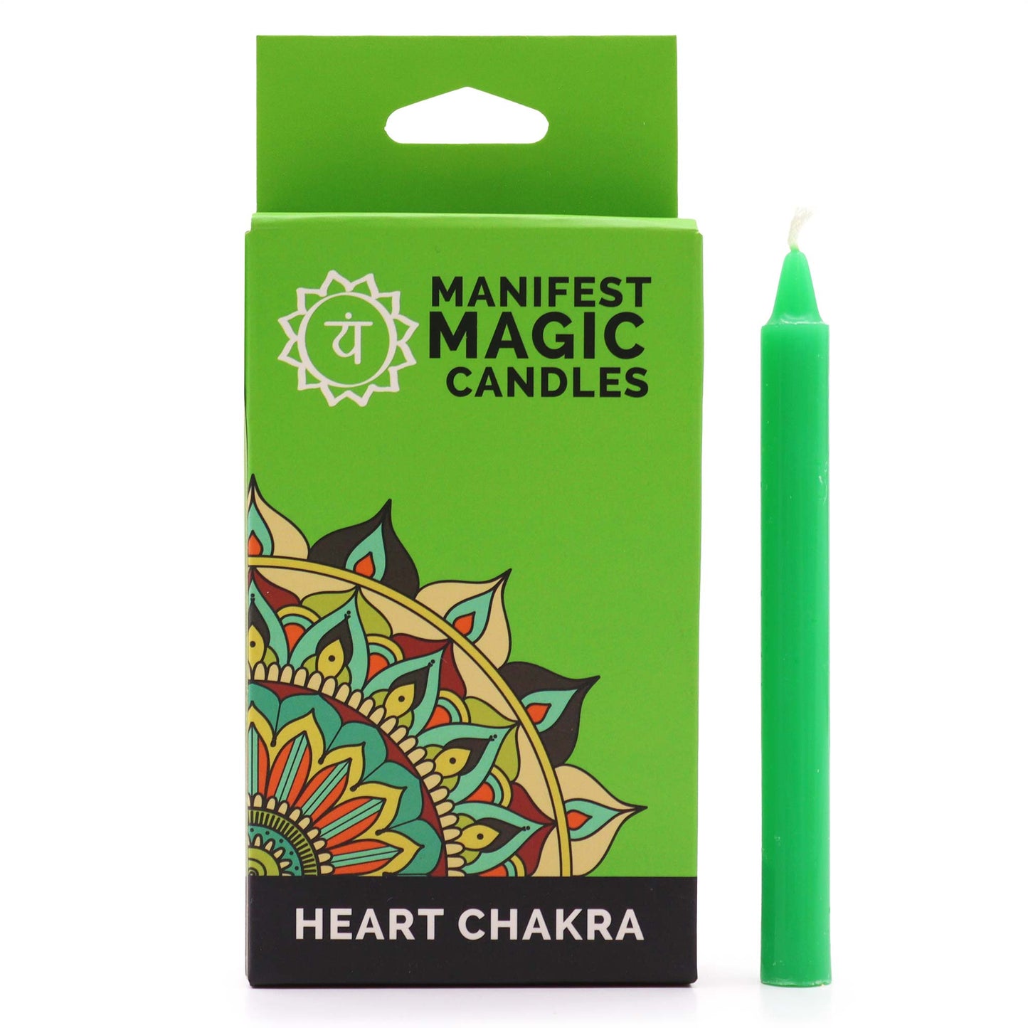 Set 12 Candele Incantesimo - Rosso - avorio-verde-blu