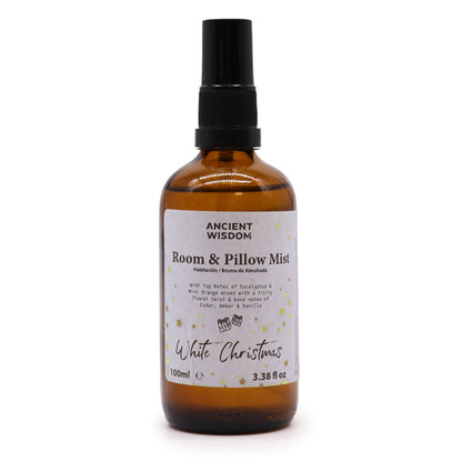 Spray per Cuscini e Ambienti - Bianco Natale 100ml- Serate invernali-mattinata festiva