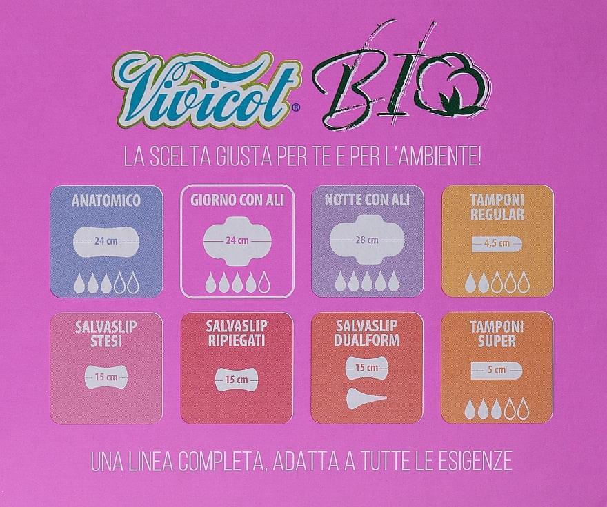 Assorbenti Ali Giorno in Cotone Bio Compostabili