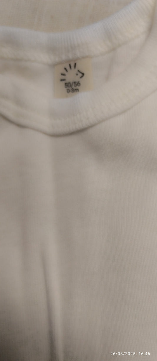 body in cotone organico bianco