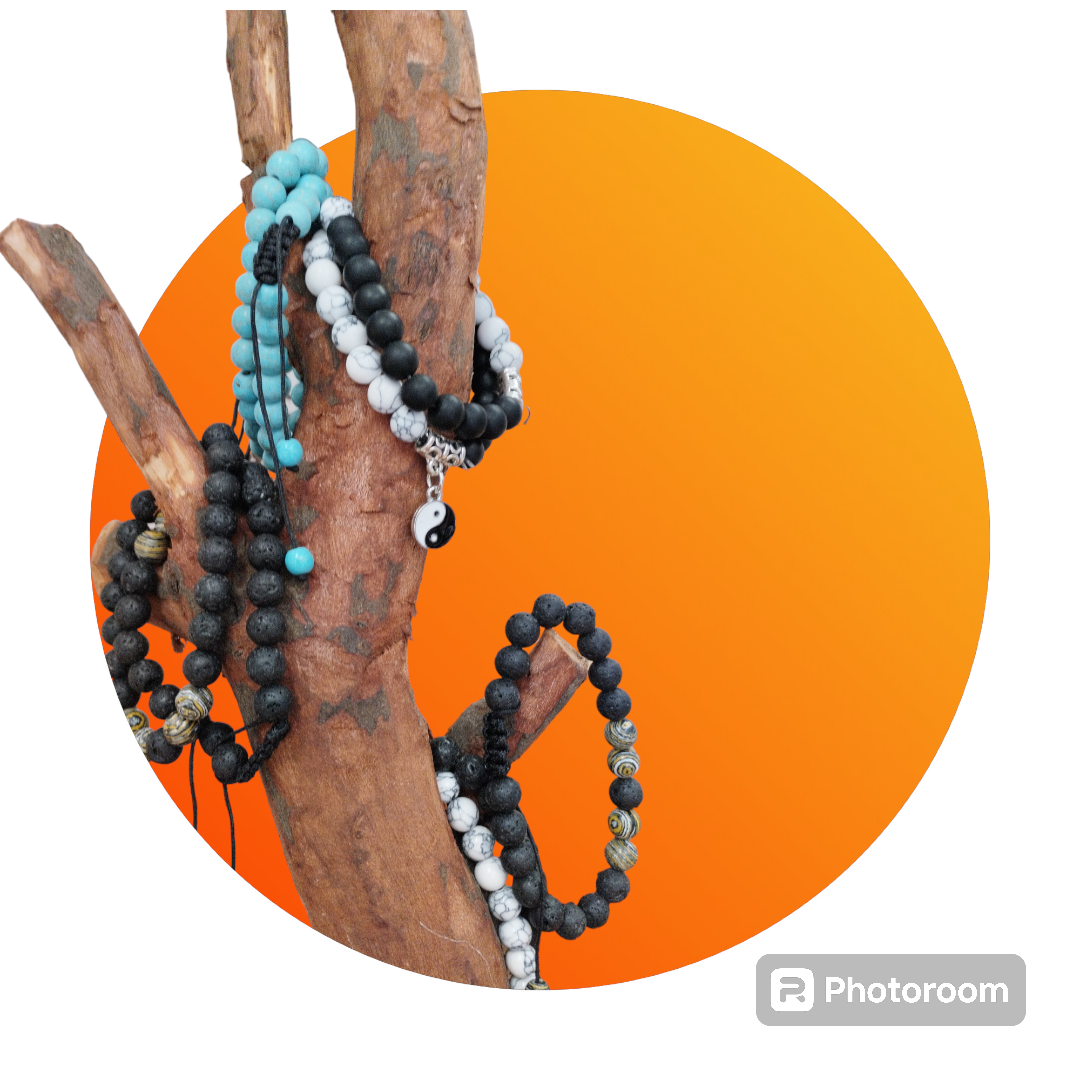 Braccialetti pietra lavica vari colori