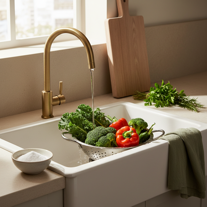 Bicarbonato lavaggio verdure