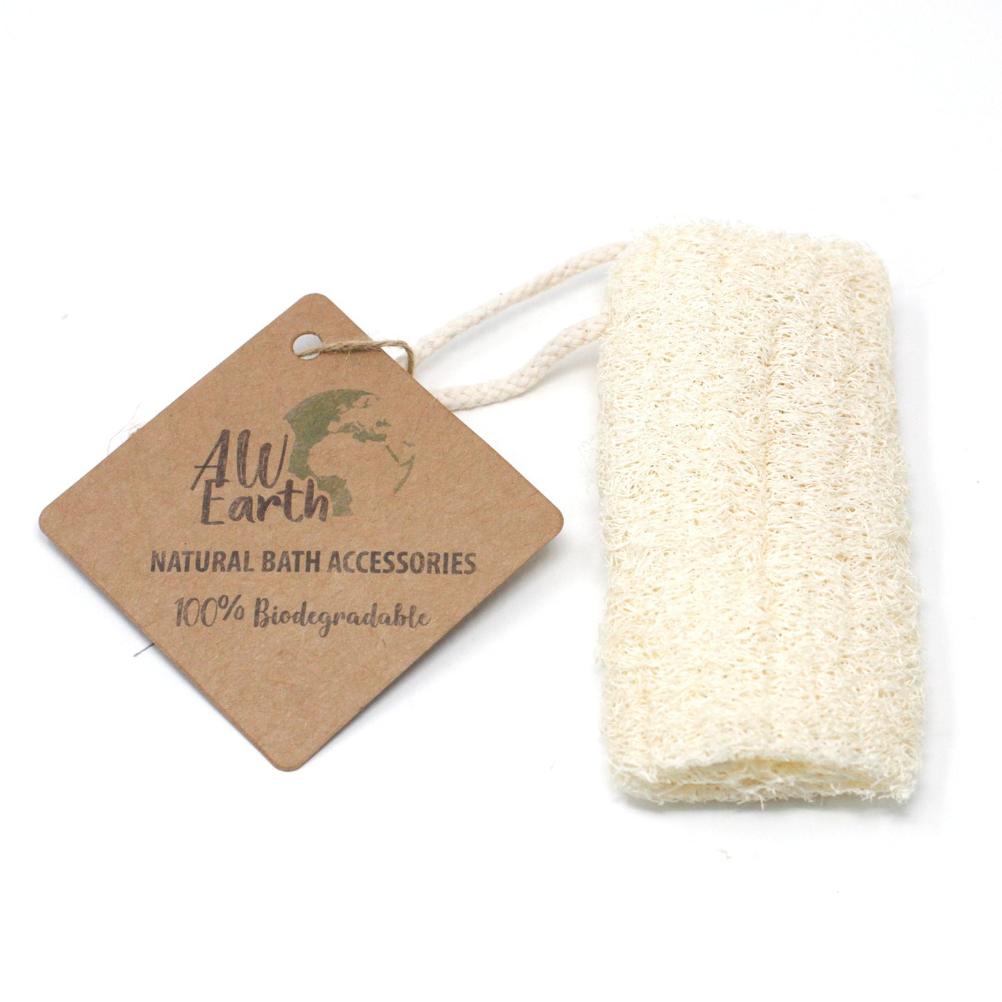 luffa spugna con cordino in cotone bio