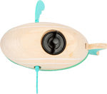 Gioco Acquatico Balena Con Carica In Legno Ecosostenibile Legler