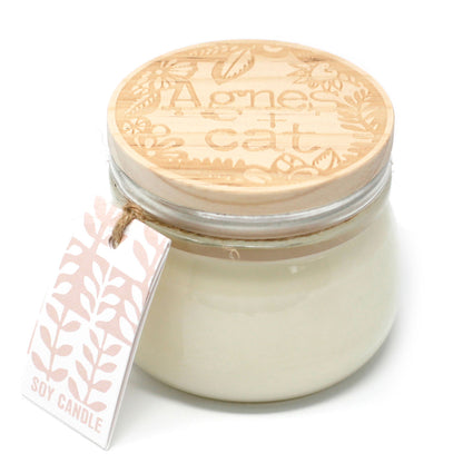 Candele in Mini Kilner - Fioritura Giapponese