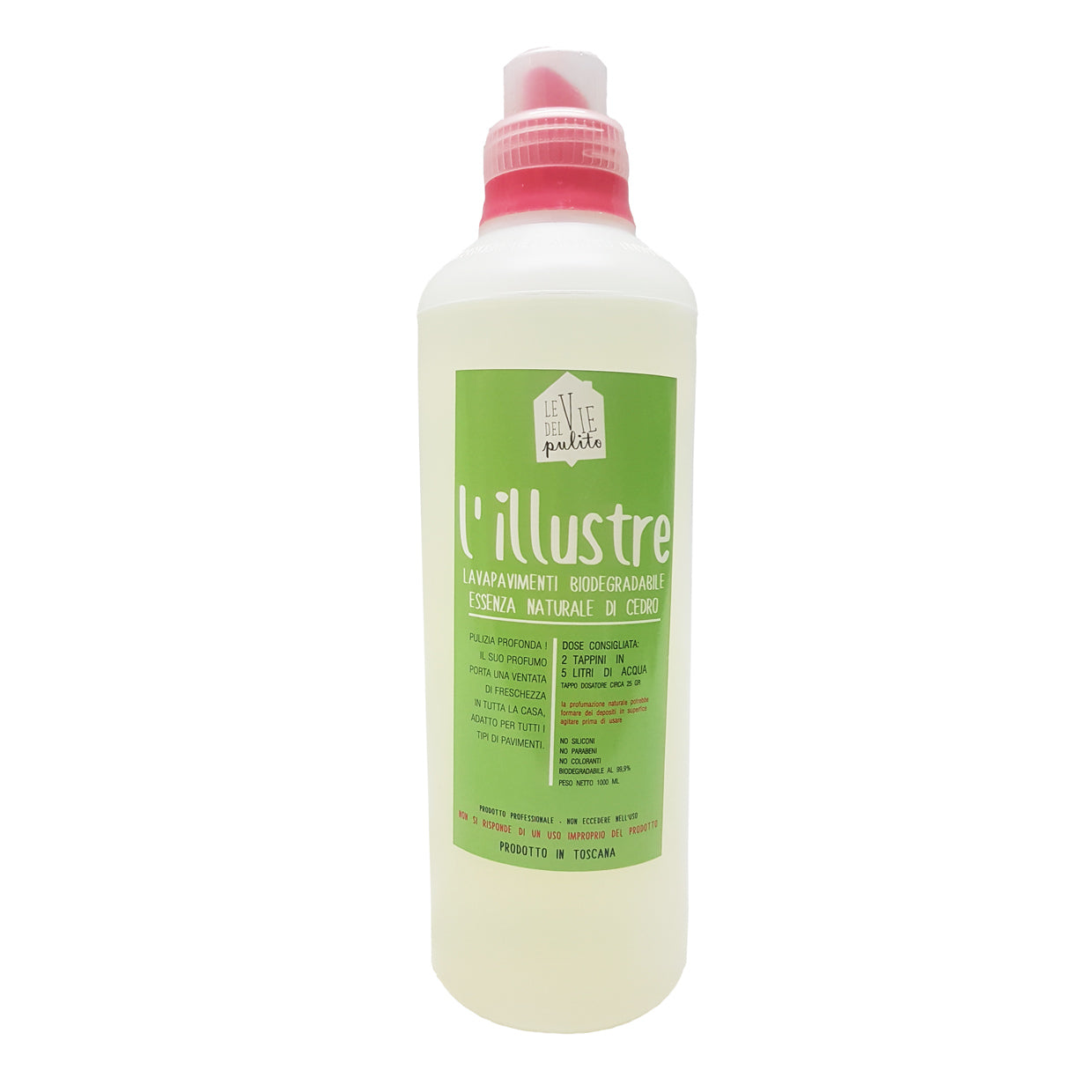 Eco Detergente Concentrato L'illustre Pavimenti - Sanitari - Multiuso Ecosostenibile