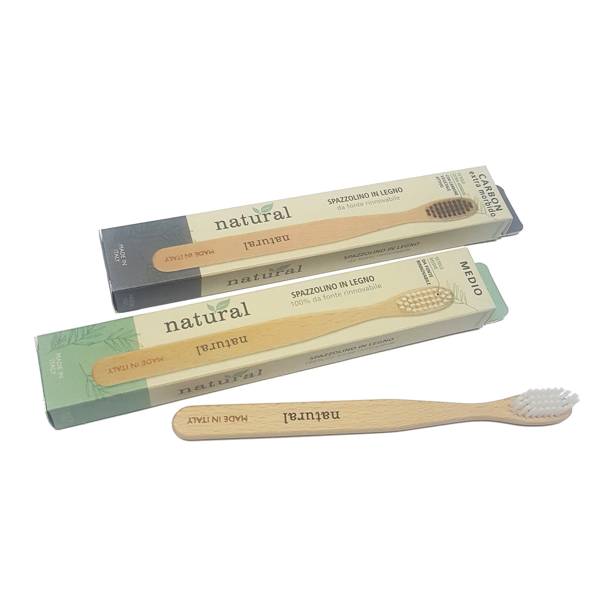 Spazzolino Denti Adulto in Legno Naturale Ecologico
