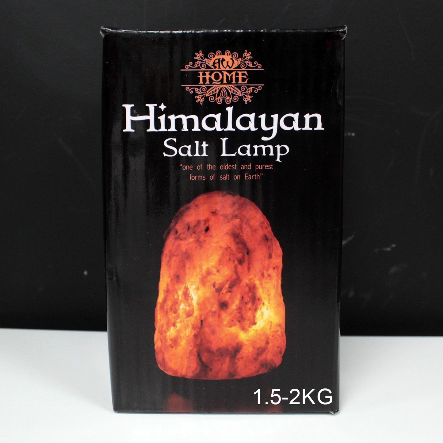 Lampada di Sale con Base 2kg COMPLETA DI FILO E LAMPADINA