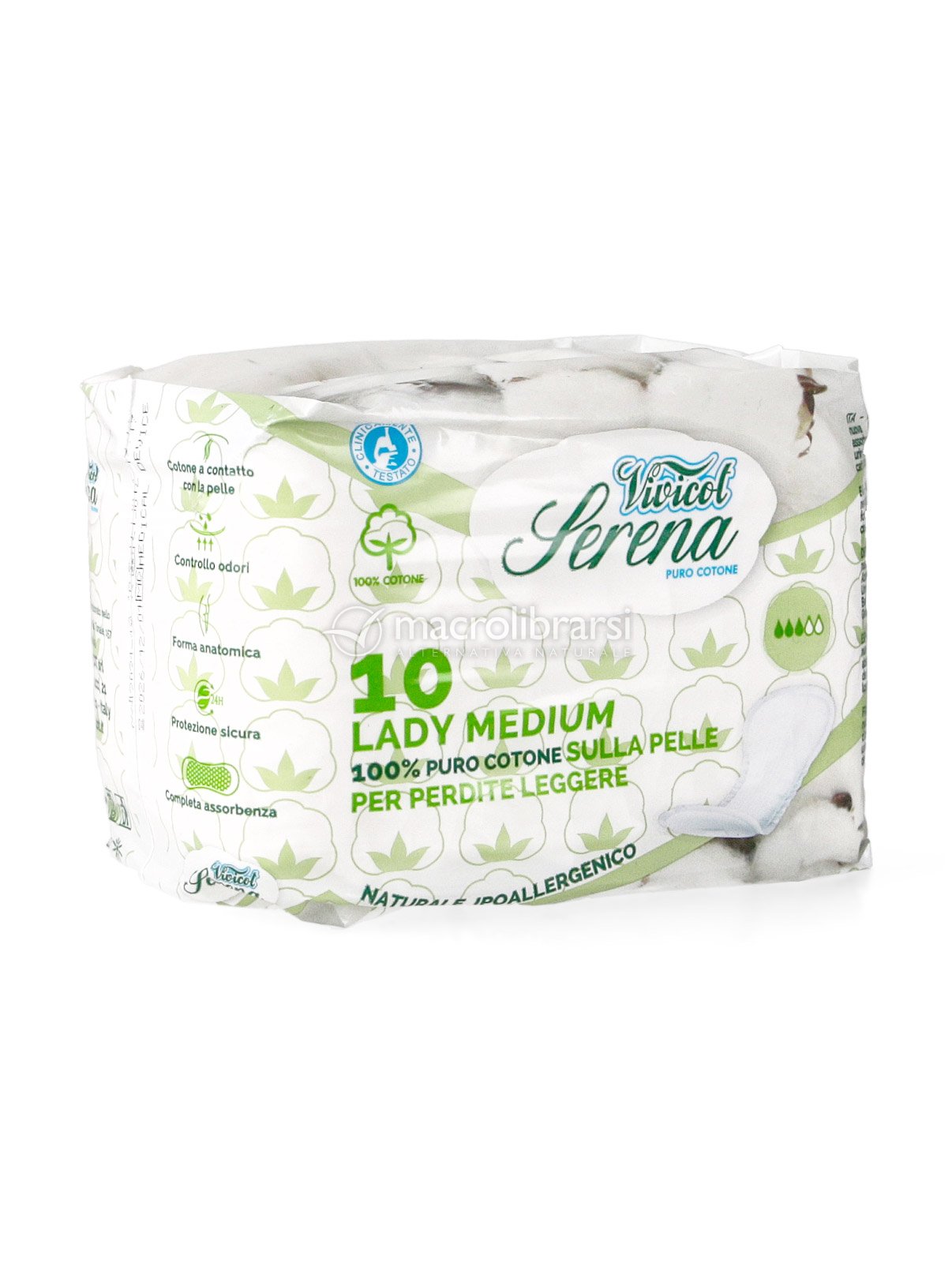 Serena Bio Cotone Leggera Incontinenza e Post Parto MEDIUM
