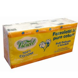 Fazzoletti in Puro Cotone Morbidissimi Biodegradabili
